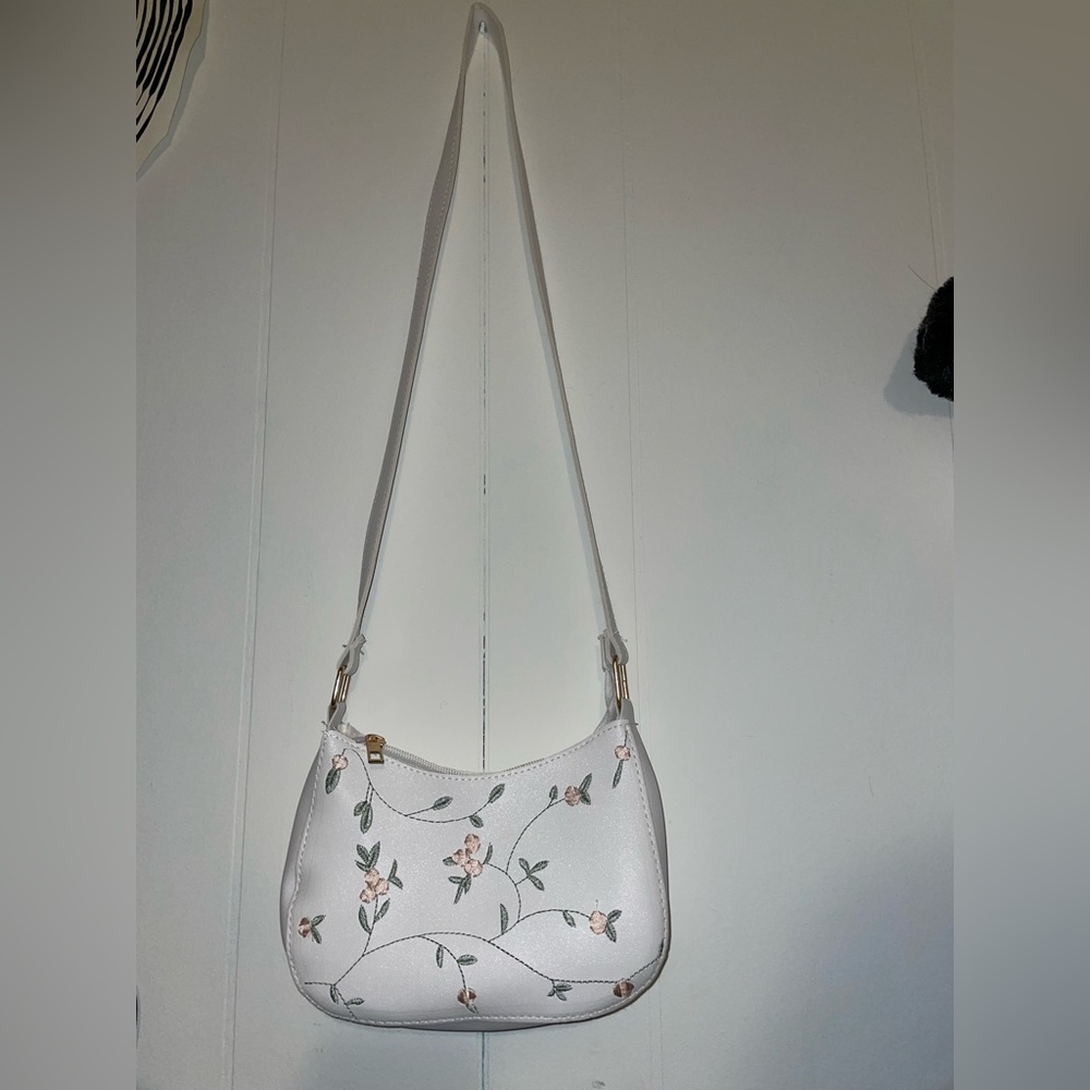 Cute mini white purse